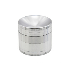 Aluminum Alloy  4 piece herb grinder weed grinder concave top curved diamond teeth herb crusher 63mm custom logo